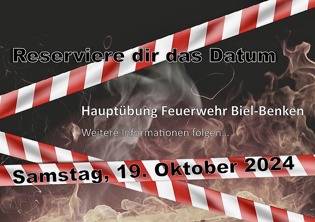 Safe the Date für die Hauptübung 2024