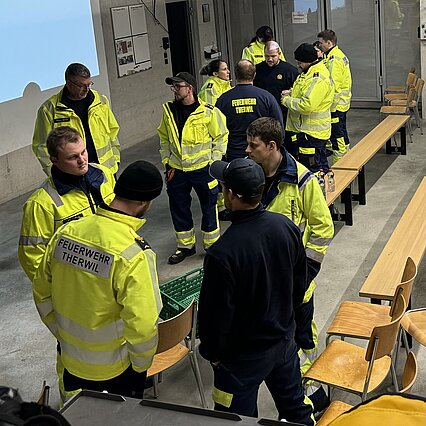 AdFs in der Pause, redend