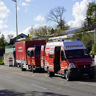 Mofa und Saturn bei der Leu Carosserie AG an der Hauptübung 2022