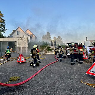 Tagespikettübung 2, Einsatzübung mit Therwil zusammen.