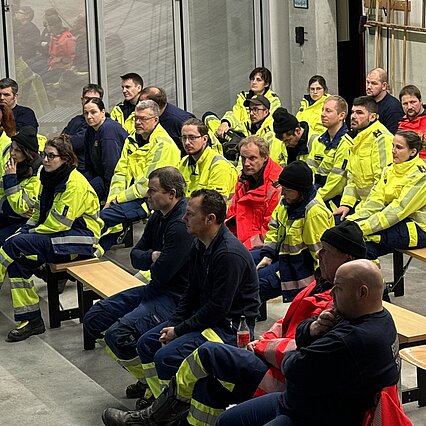 AdF's beim Vortrag vom Amt für Umwelt