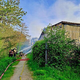 Brand Gewerbe Halle, Erlenstrasse Therwil