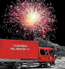 MOFA mit Feuerwerk beim Jäggi Weingut